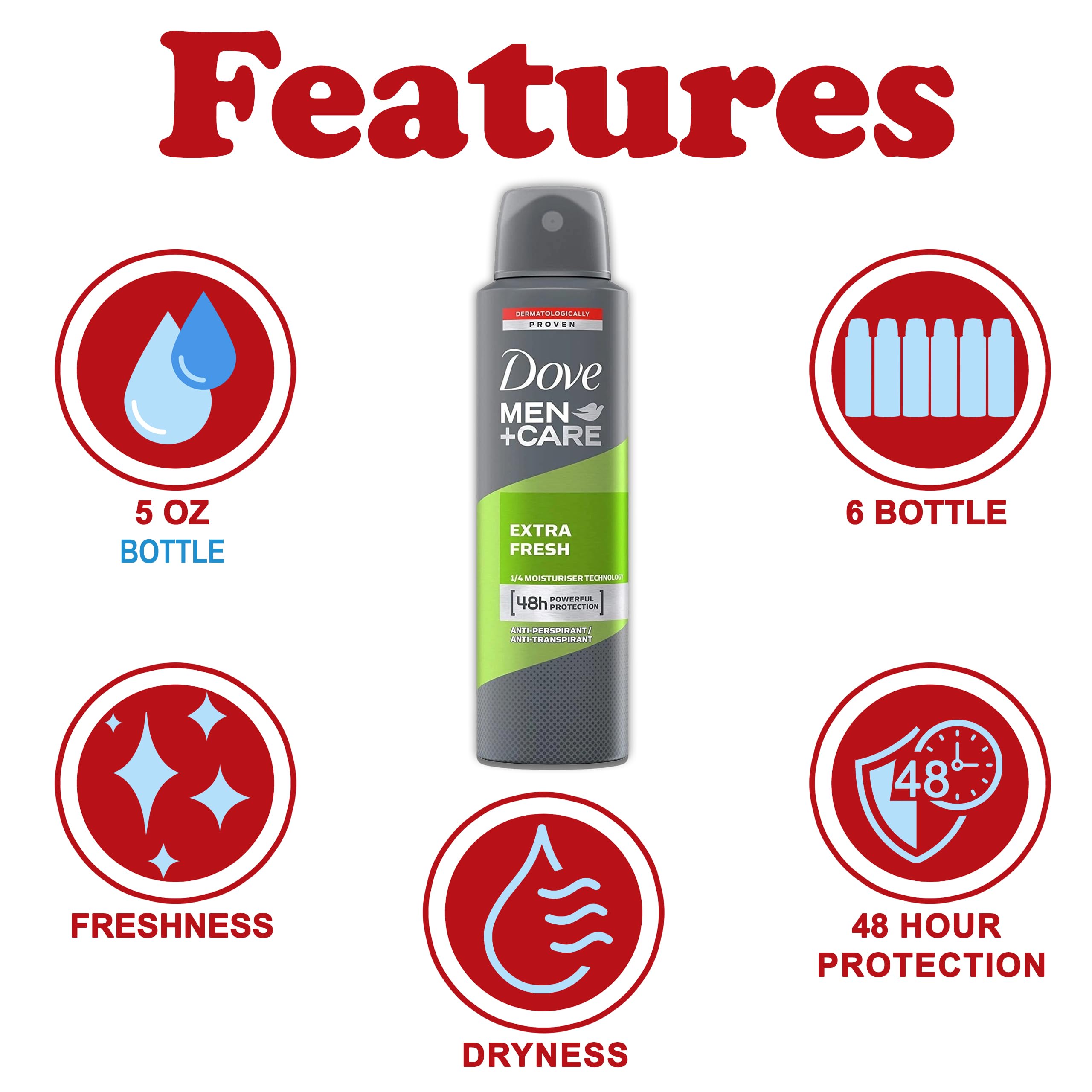 Protection jusqu’à 48h avec Dove Men+Care Extra Fresh