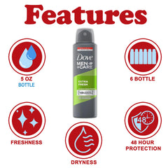 Protection jusqu’à 48h avec Dove Men+Care Extra Fresh