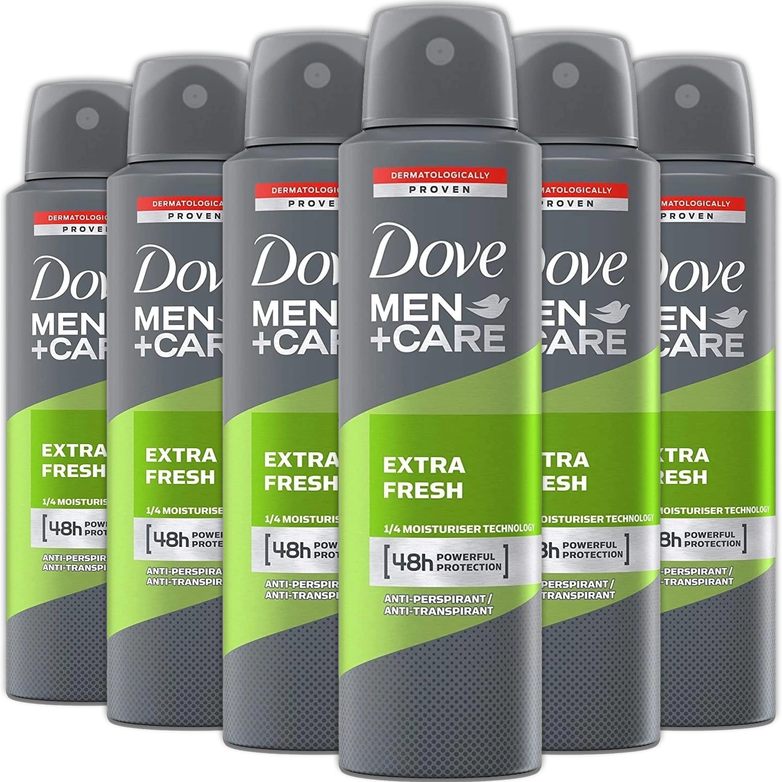 Dove Men+Care Extra Fresh spray déodorant, bouteille 150 ml prête à l'emploi
