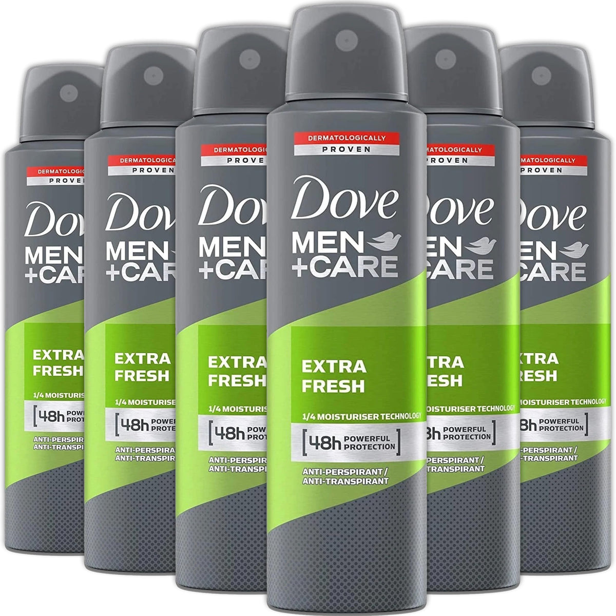 Dove Men+Care Extra Fresh spray déodorant, bouteille 150 ml prête à l'emploi