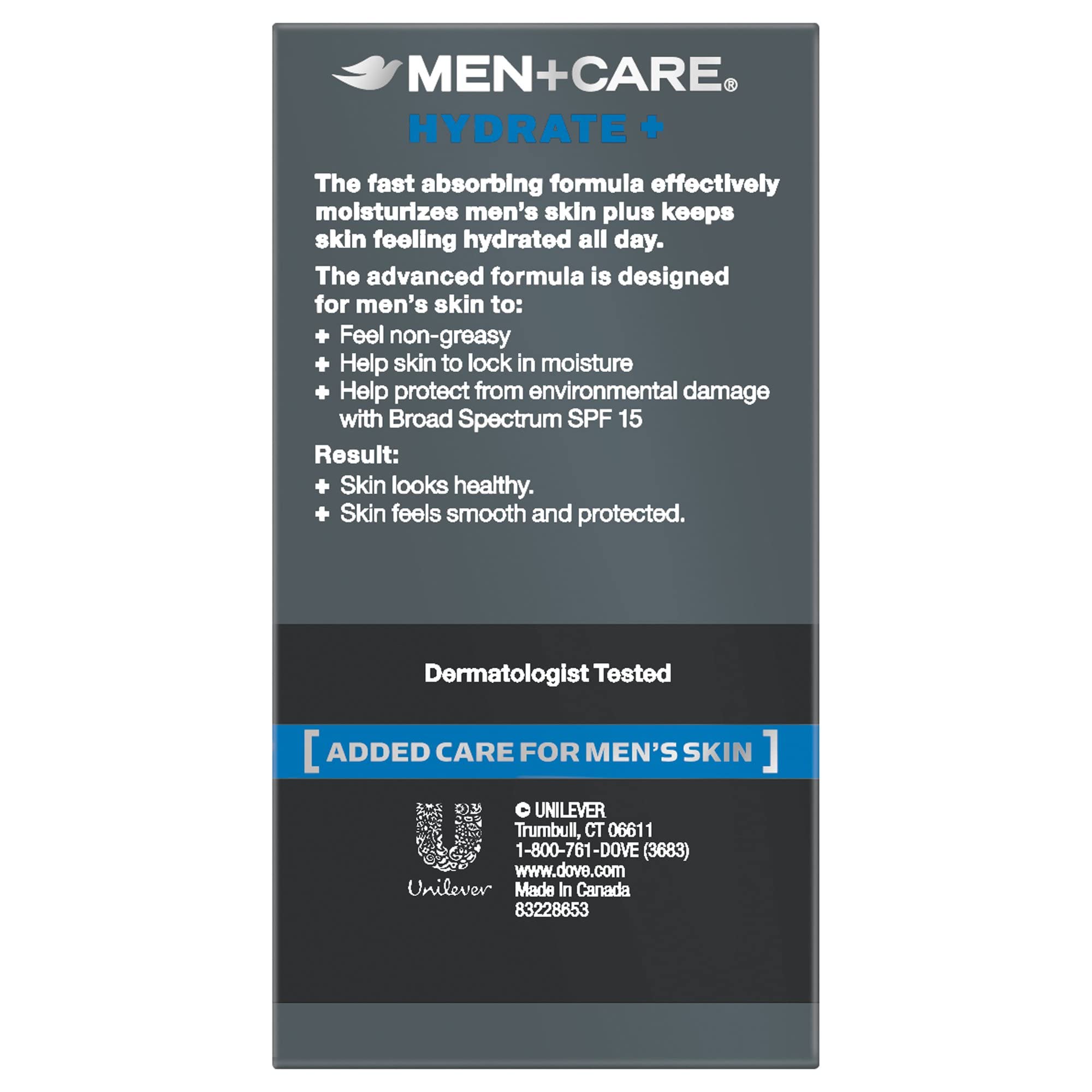 Application facile de Dove Men+Care Hydrate dans la routine quotidienne masculine.
