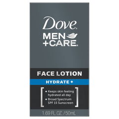 Texture légère de Dove Men+Care Hydrate prête pour une utilisation quotidienne.