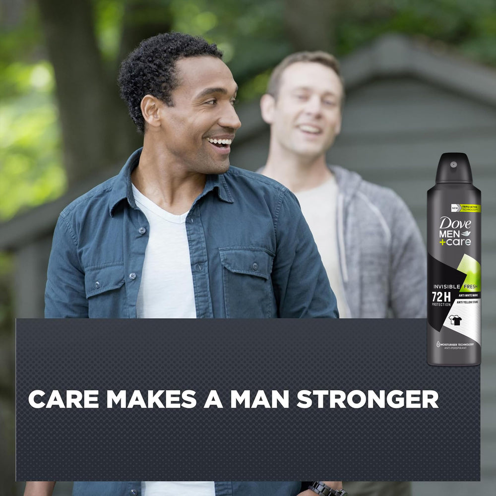 Dove Men+Care Invisible Fresh utilisation-quotidienne — parfait pour une routine active et rapide.