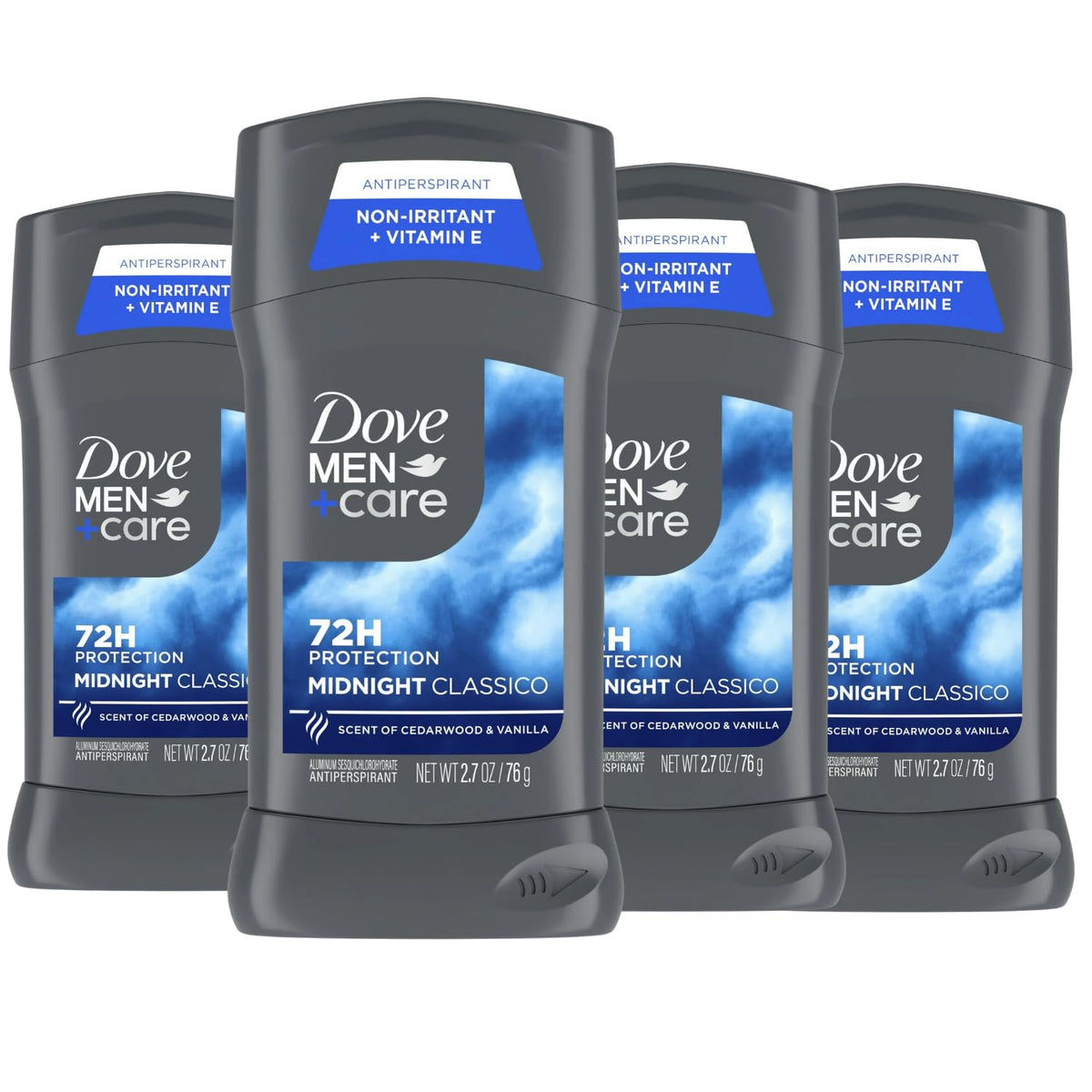 Dove Men+Care Midnight Classico baton desodorant: protection efficace toute la journée et fraîcheur masculine.