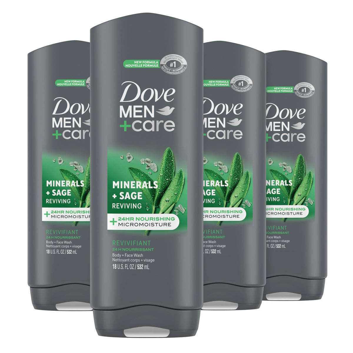 Dove Men+Care Mineral Sage: bouteille douche rafraîchissante et hydratante