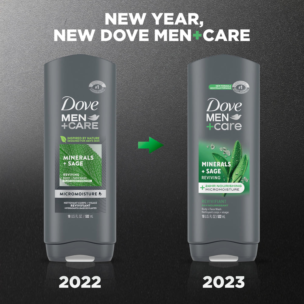 Dove Men+Care Mineral Sage: texture cremeuse qui hydrate la peau