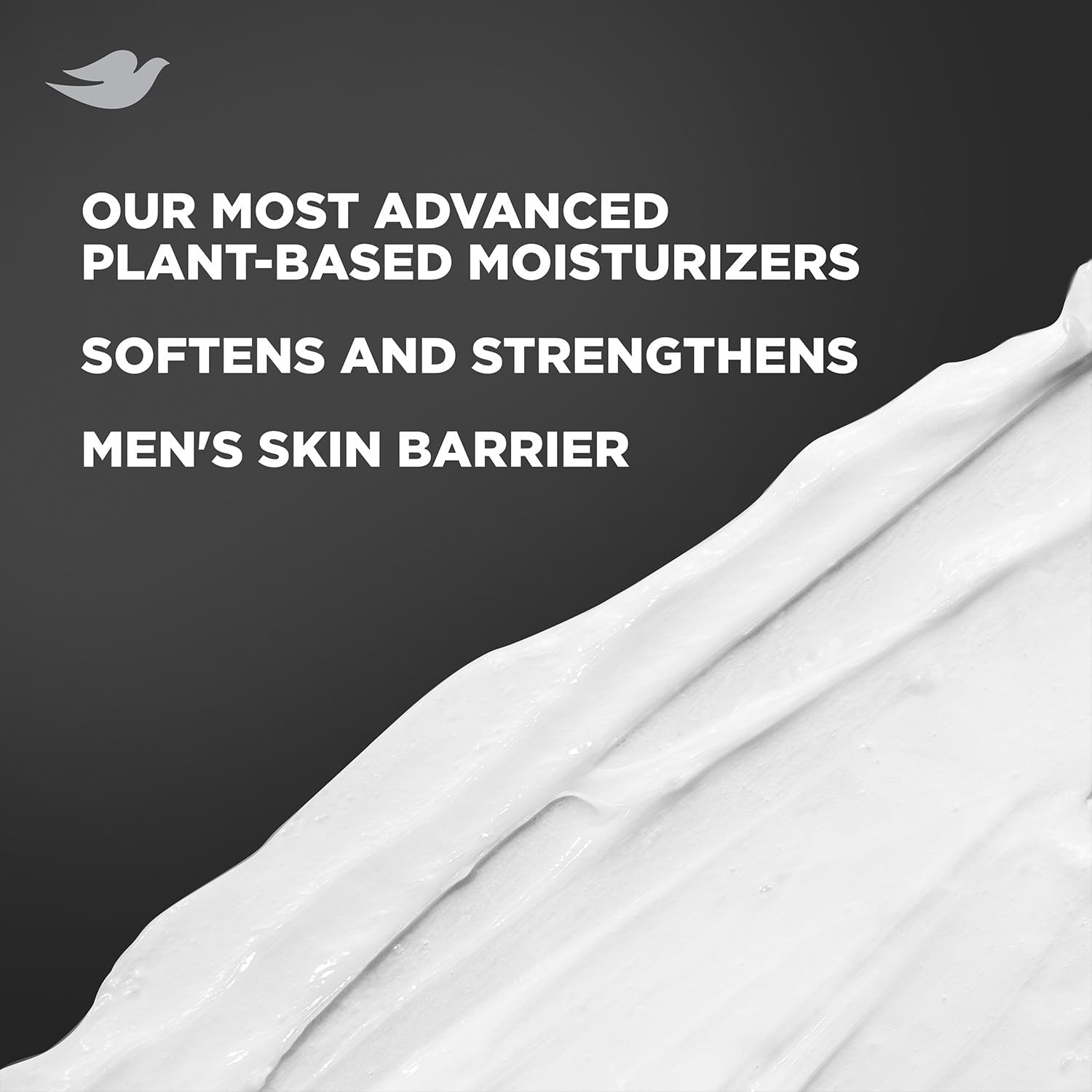 Dove Men+Care moisturized skin after application on arm.