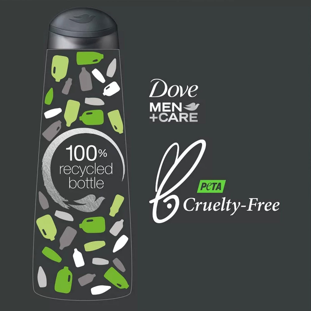 Logo Cruauté animale PETA Dove Men+Care, produits sans cruauté et respectueux.