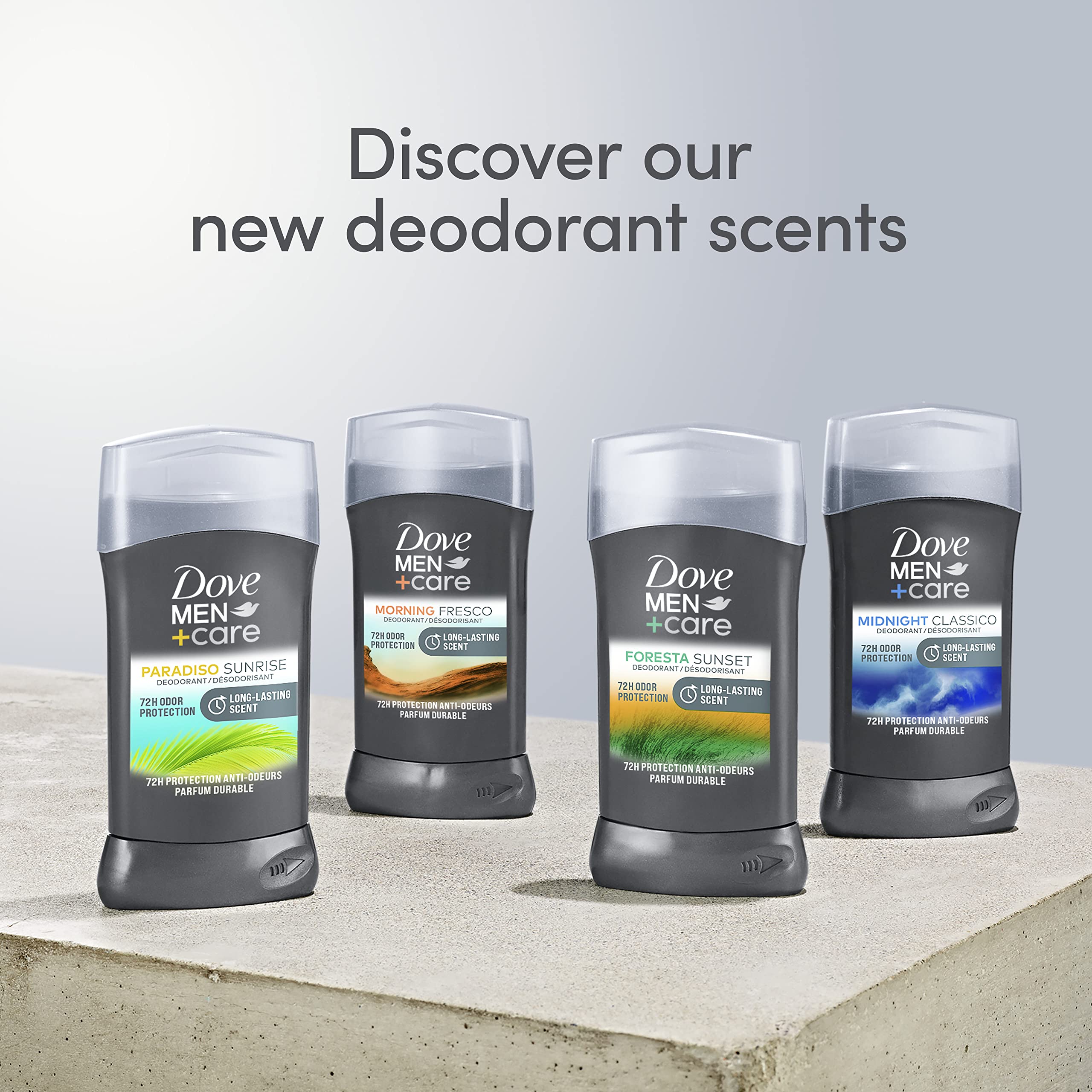 Parfum léger issu d'huiles essentielles, Morning Fresco DOVE MEN + CARE.