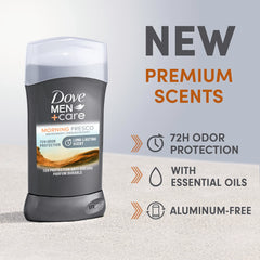 Protection 72 h contre les odeurs avec Morning Fresco DOVE MEN + CARE.