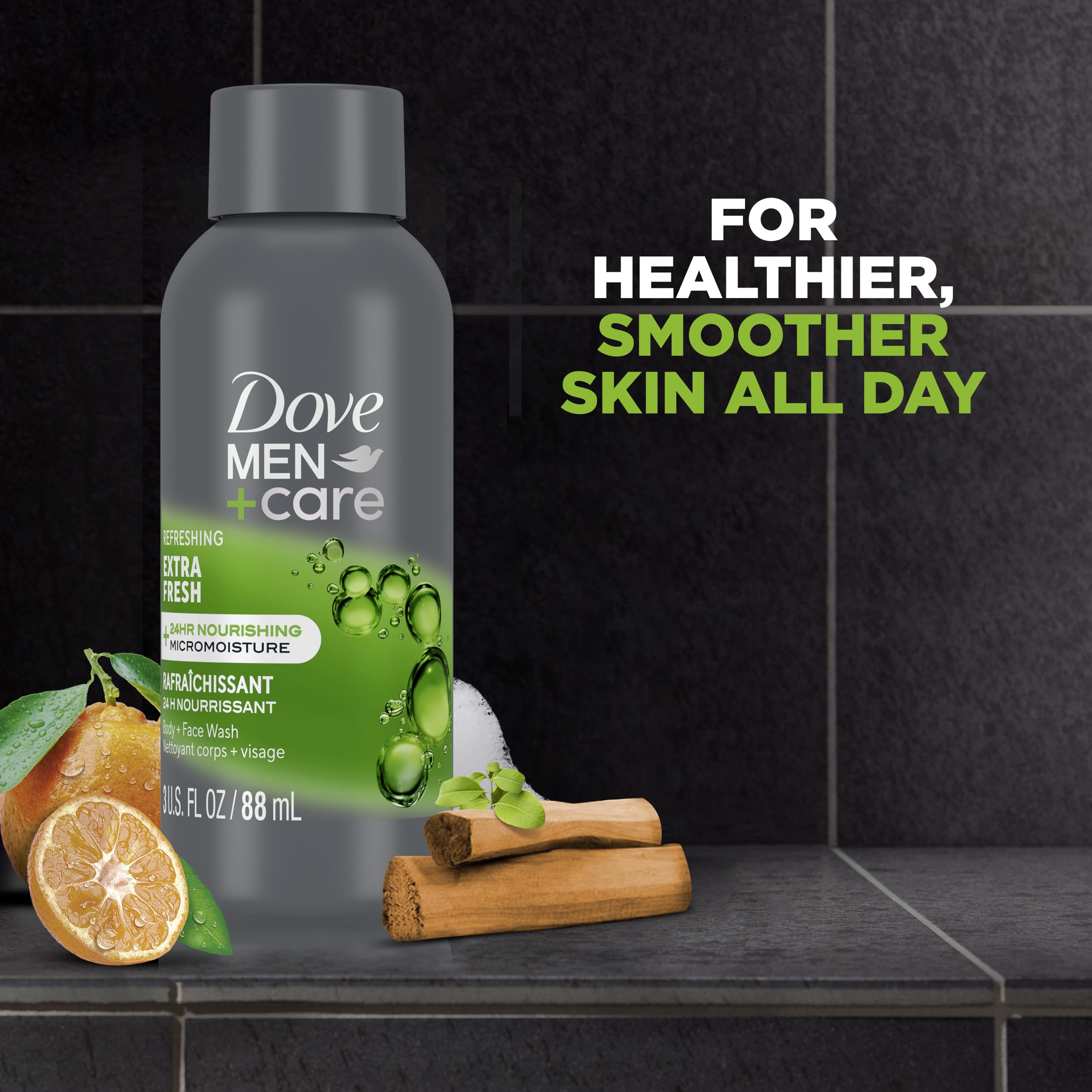 Dove Men+Care sans cruauté et approuvé PETA, choix éthique.