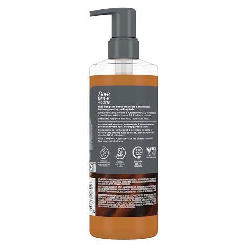 Parfum santal-cardamome Dove Men+Care, moment matin agréable.