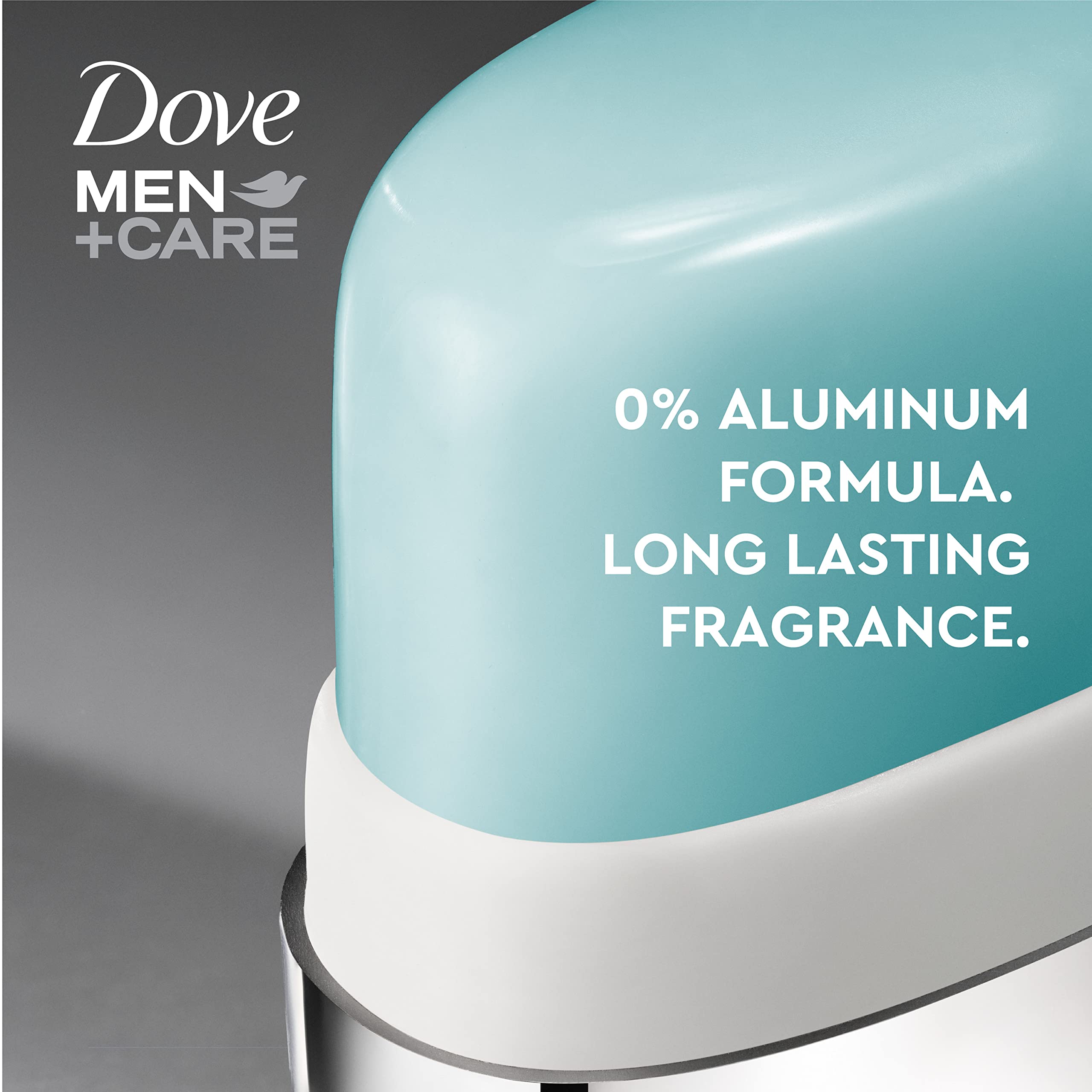 Dove Men+Care 48-hour freshness with glycerin for moisturized skin.