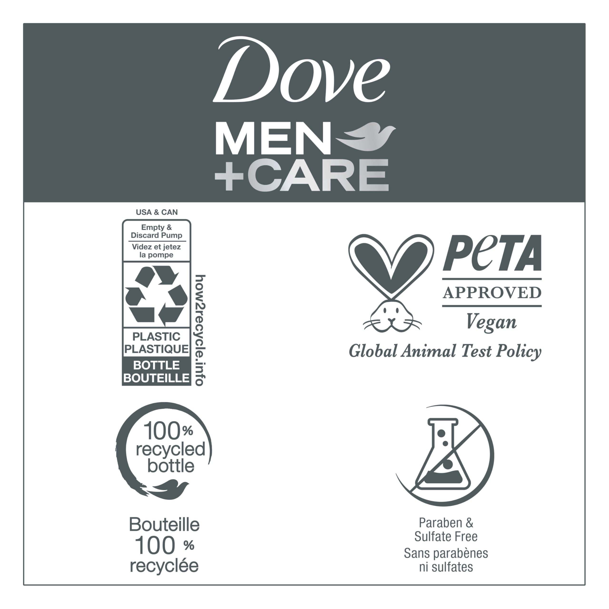 Utilisation quotidienne rapide avec Dove Men+Care pour cheveux propres.