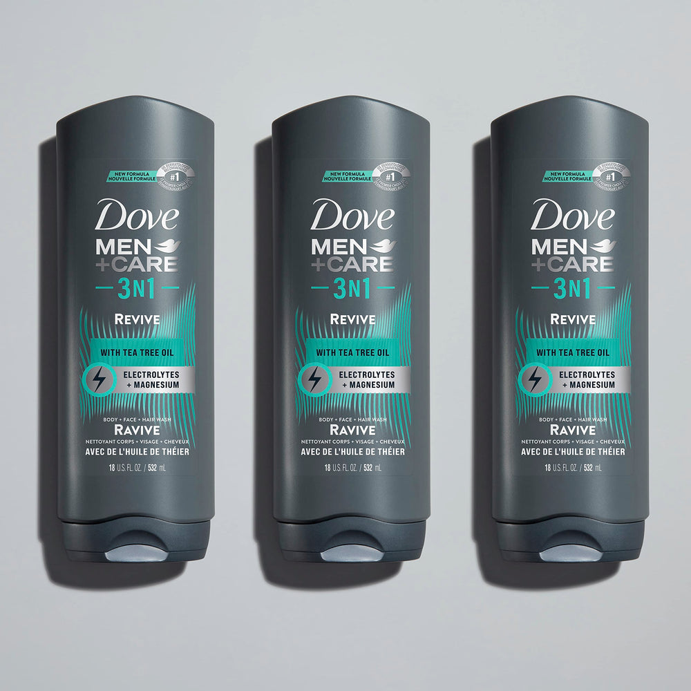 Utilisation rapide après entraînement avec Dove Men+Care 3 en 1.