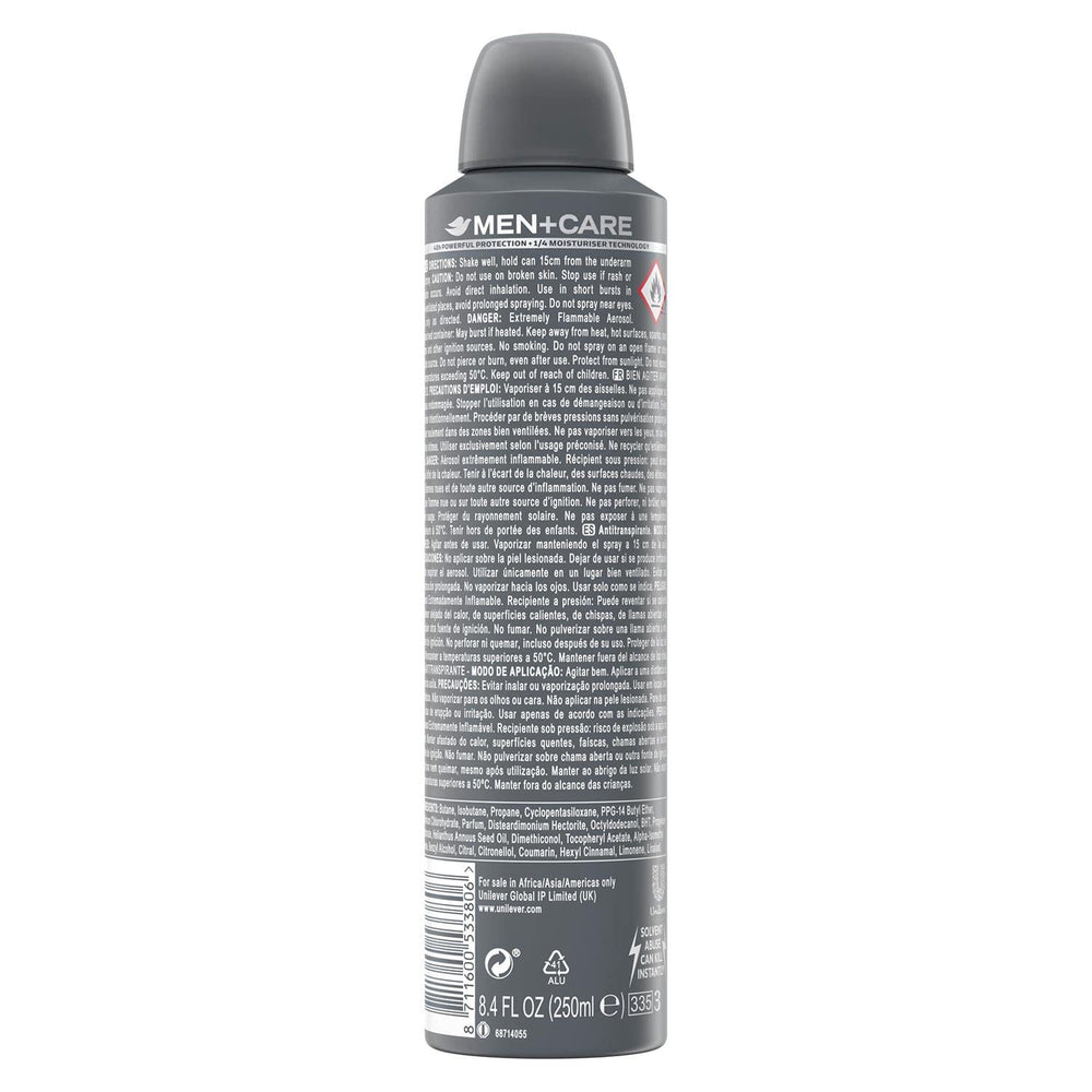DOVE MEN + CARE protection 48 heures sans résidu sur la peau