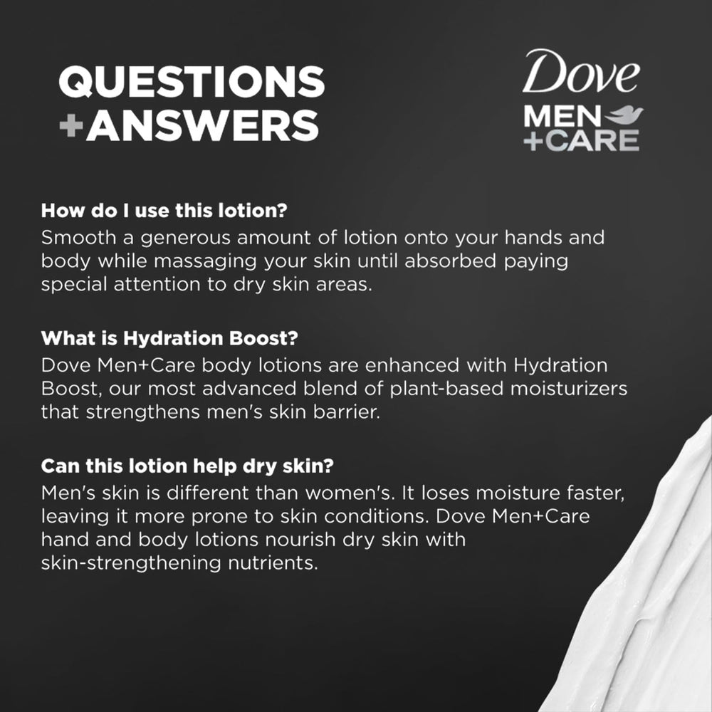 Pack triple Dove Men+Care, trois bouteilles pour une routine hydratante complète.