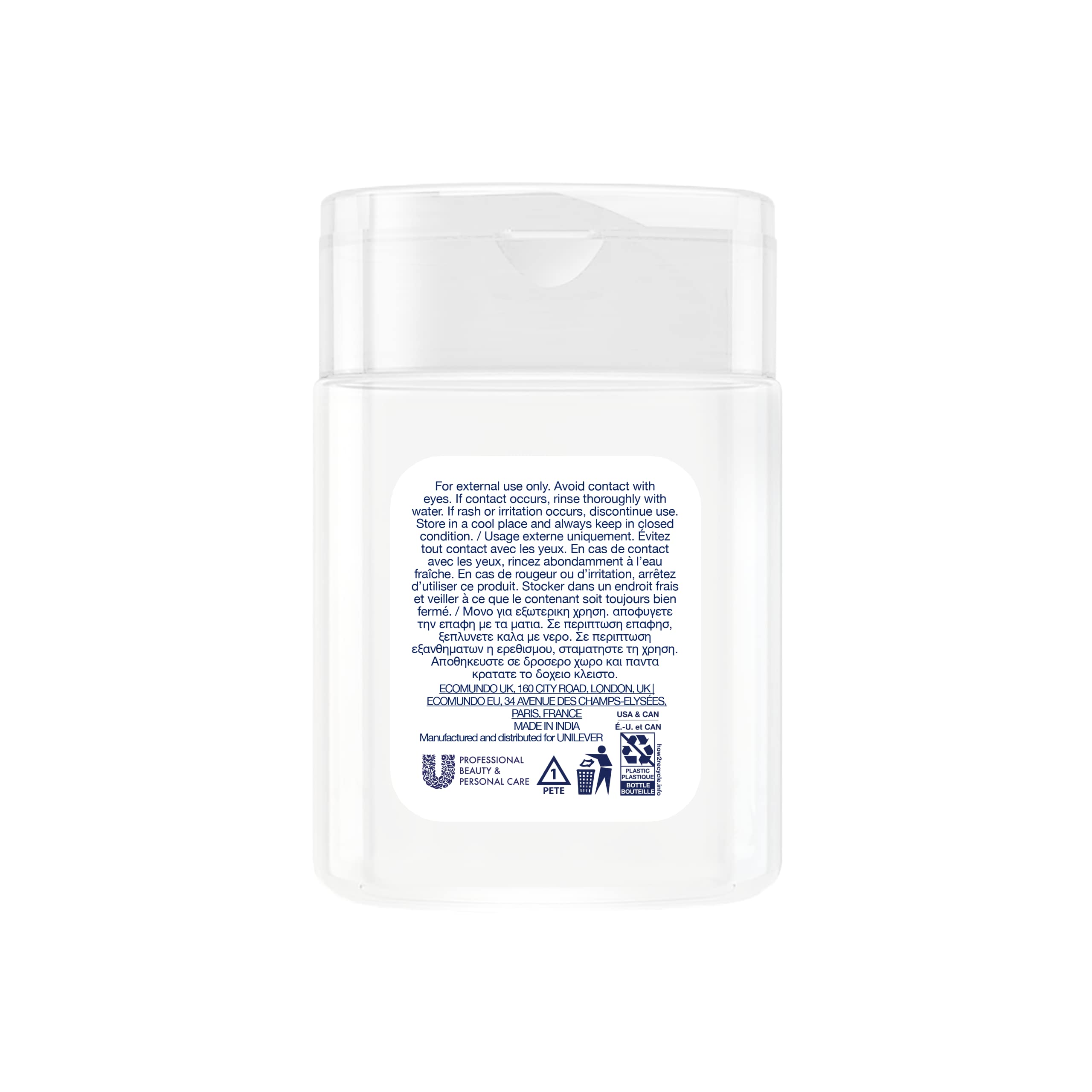 Shampoing Dove mini 30 ml en voyage, idéal pour déplacements