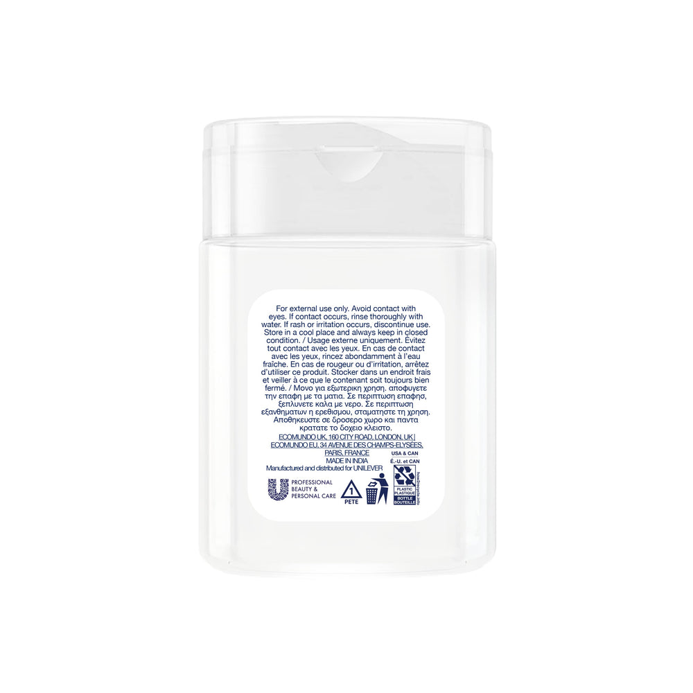Shampoing Dove mini 30 ml en voyage, idéal pour déplacements