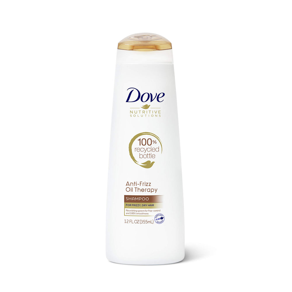 Bouteille Dove Nutritive Solutions Anti-Frizz pour cheveux frisés.