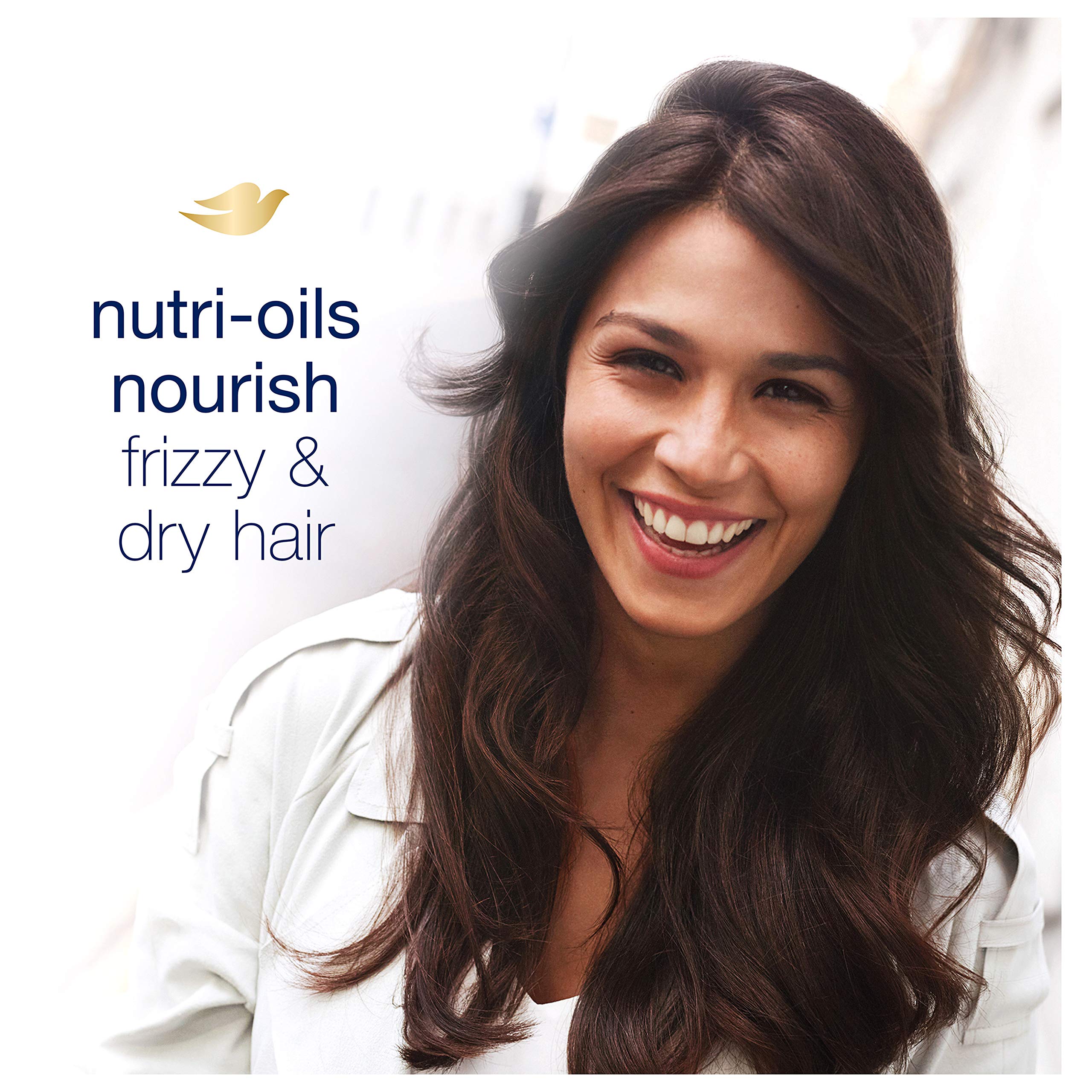 Texture légère du shampooing Dove Nutritive Solutions Anti-Frizz.