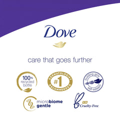 Bouteille Dove 1 L: hydratation douce sans sulfates.