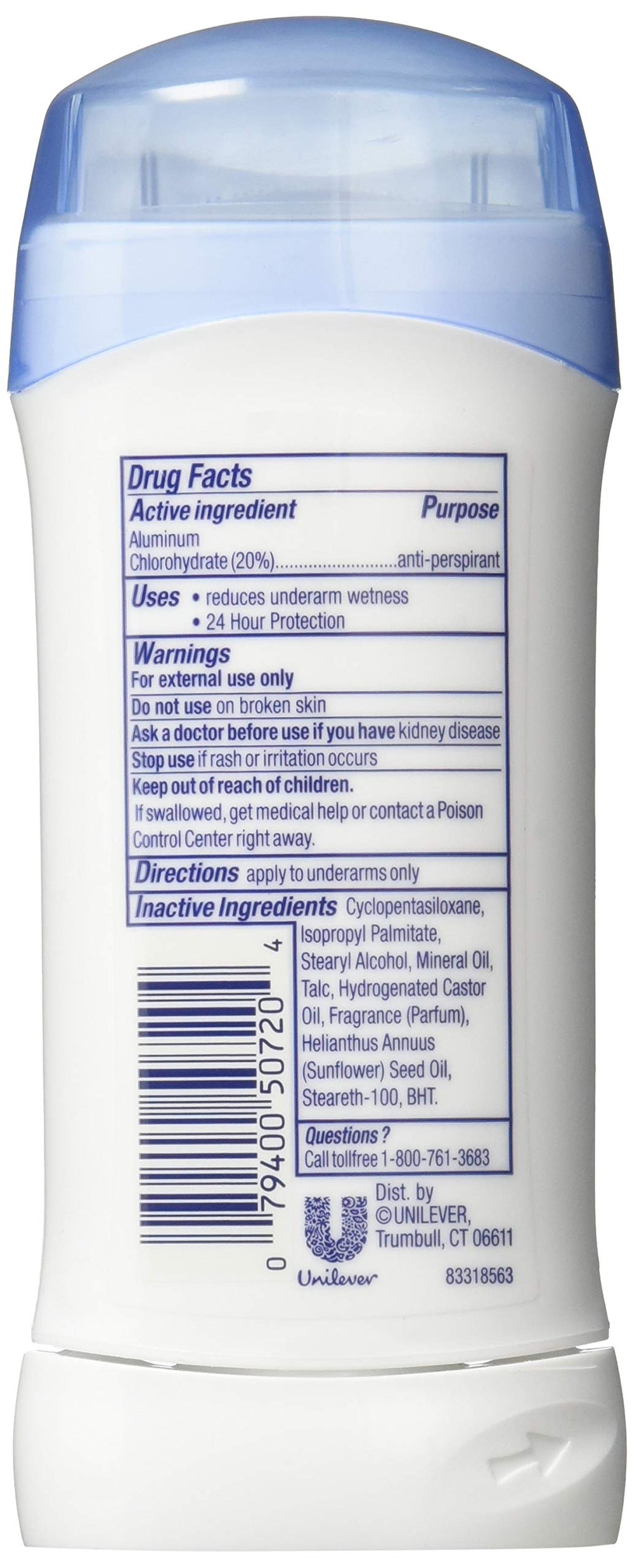 Dove Pack of 4 anti-perspirant deodorant providing reliable underarm protection and freshness.