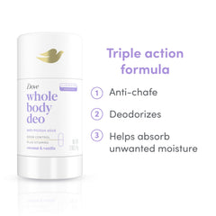 Dove peau sensible approuvée dermatologiquement, douceur cutanée
