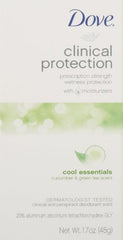 Dove Protection Clinique Cool Essentials — emballage du pack pratique pour la routine.