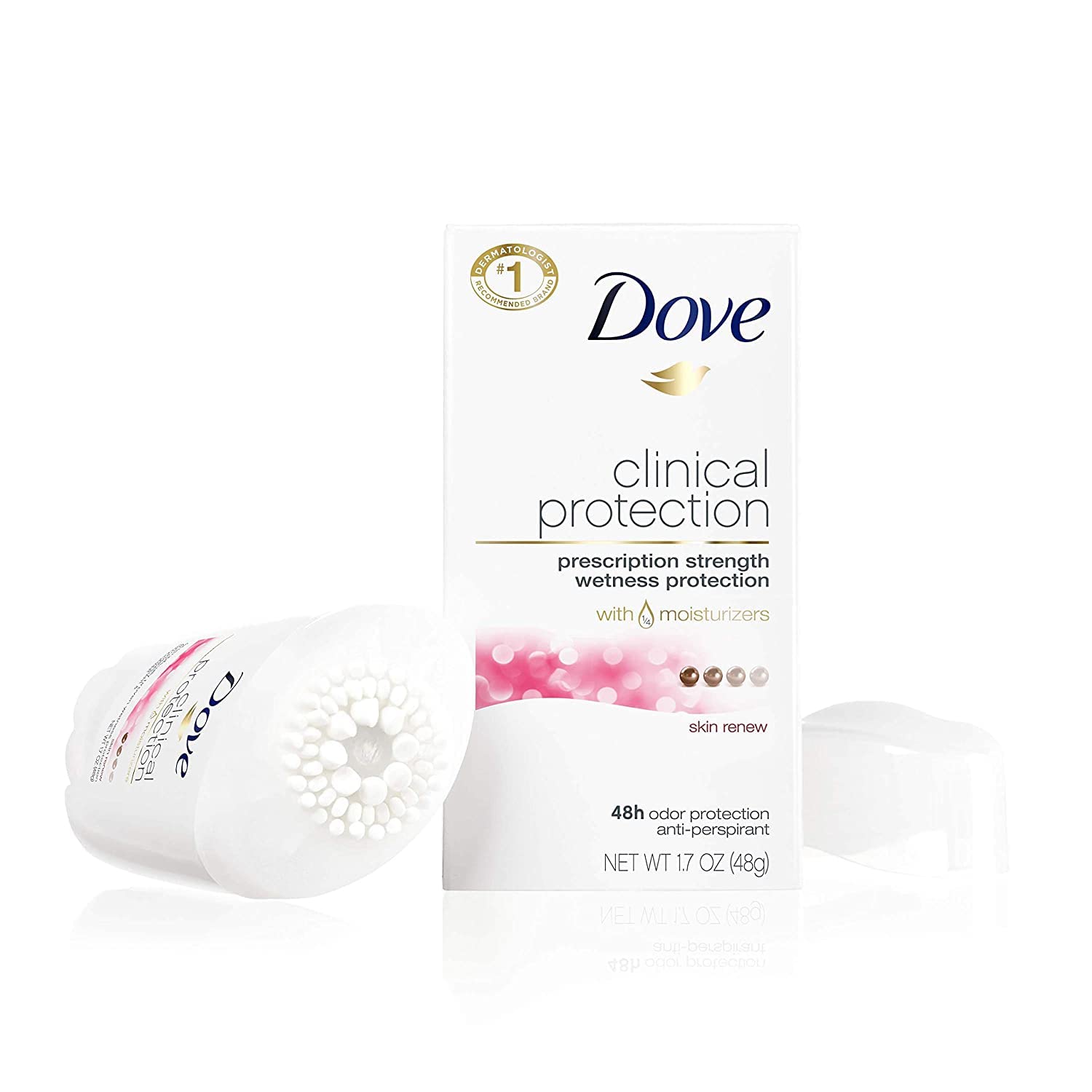 Dove Protection Clinique — extraits de caléndula et tournesol pour apaiser et hydrater.