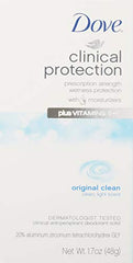 Dove Protection Clinique Original Clean application douce sur la peau.