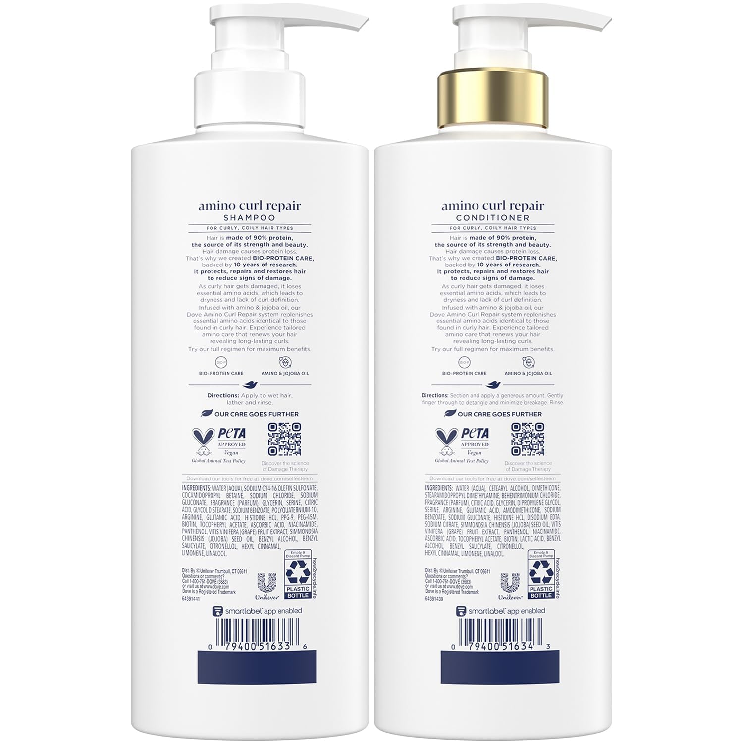Dove Protocole Bio-Protein pour renforcer les cheveux lors du lavage.
