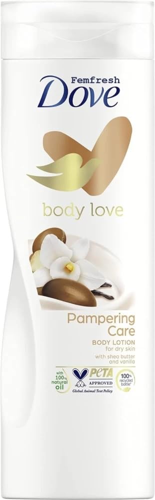 Dove Purely Pampering Indulgent, bouteille prête à hydrater en profondeur
