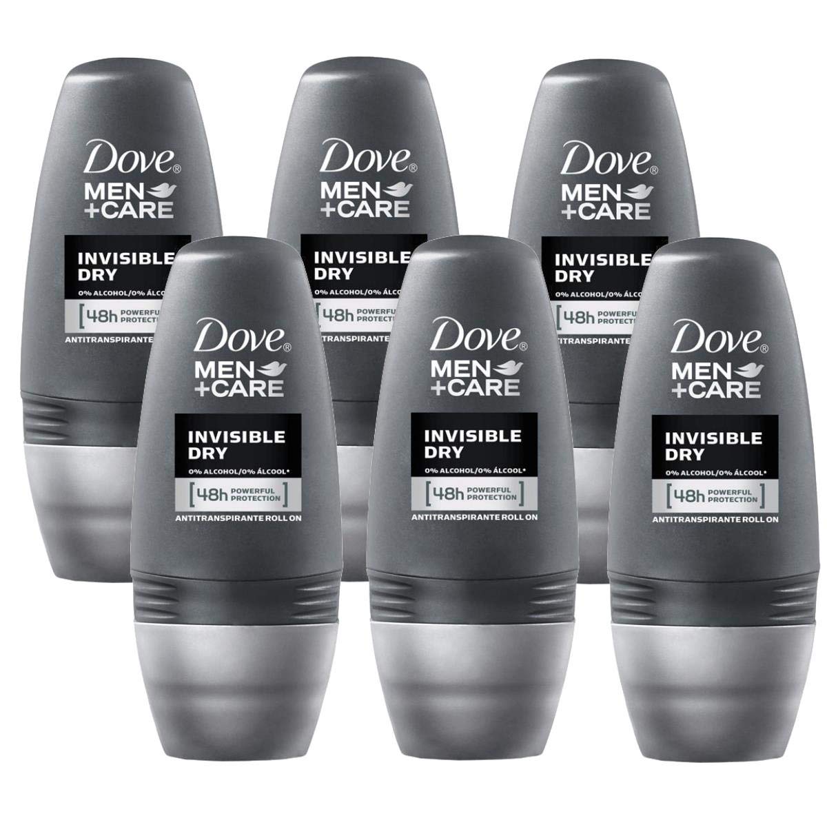 Dove déodorant bille invisible-sec 50 ml — application douce et fraîcheur durable