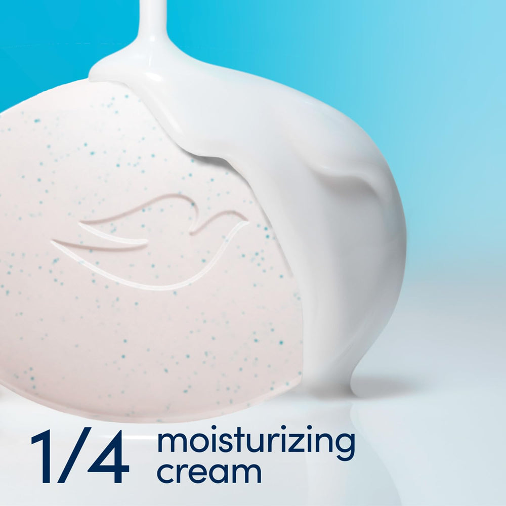 Dove Savon 3-en-1 nettoie visage, corps et mains efficacement.