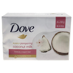 Savon-barre Dove coco-lait : soin hydratant quotidien pour peau douce.