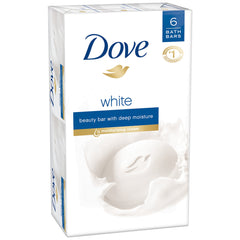 Dove savon beauté blanc 4 oz, douceur hydratante pour visage et corps
