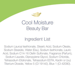 Dove Savon-beaute Concombre Thé Vert, usage quotidien sur le corps.