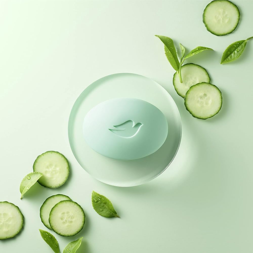Dove Savon-beaute Concombre Thé Vert, idéal en routine quotidienne.