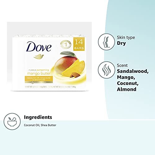 Savon Dove biodégradable, respectueux de l'environnement.