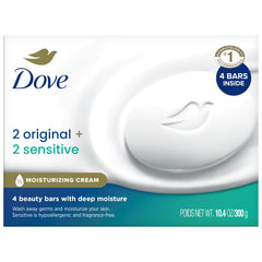 Dove Original en barre, hydratation légère pour visage et corps.