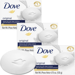 Savon Dove Original barre visage: hydratation douce au quotidien.