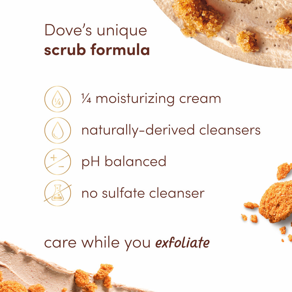 Dove Scrub parfum vanille coco, fragrance agréable pour spa maison