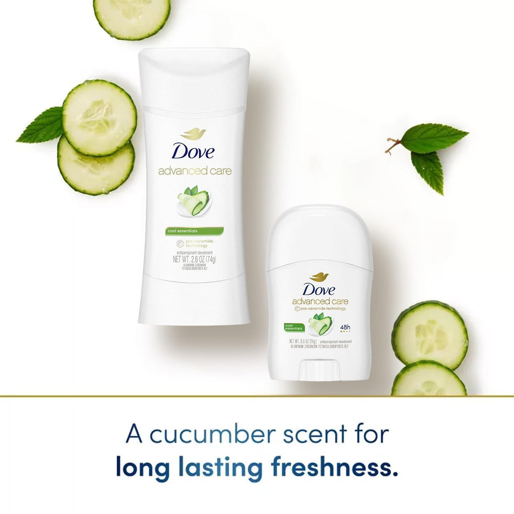 Dove senteur thé vert et concombre, parfum frais et revitalisant.