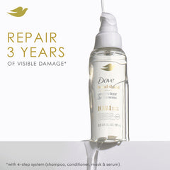 Sérum Dove Bond Strength avec complexe peptide, renforcement de la fibre capillaire.