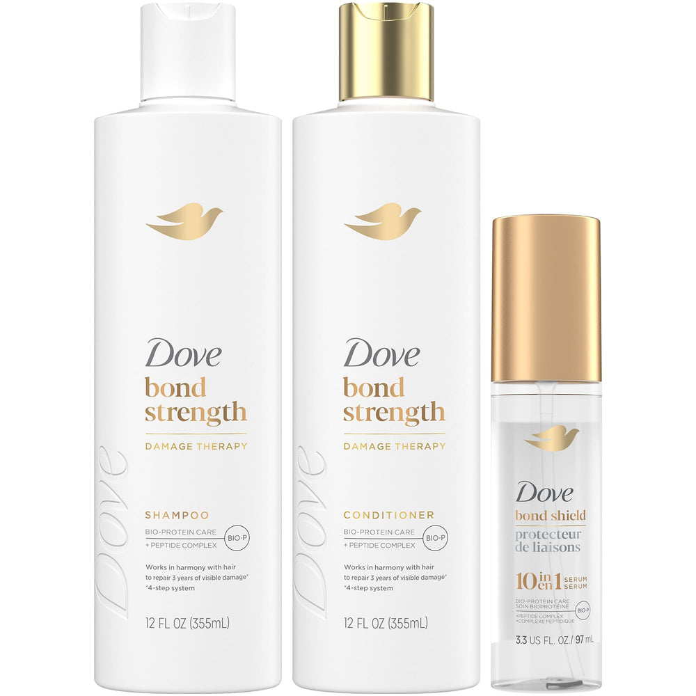 Shampoing Dove flacon: renforcement des liaisons capillaires pour cheveux plus forts