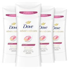 Dove Soin Avance Rose Petales bâton après rasage apaise et hydrate la peau.