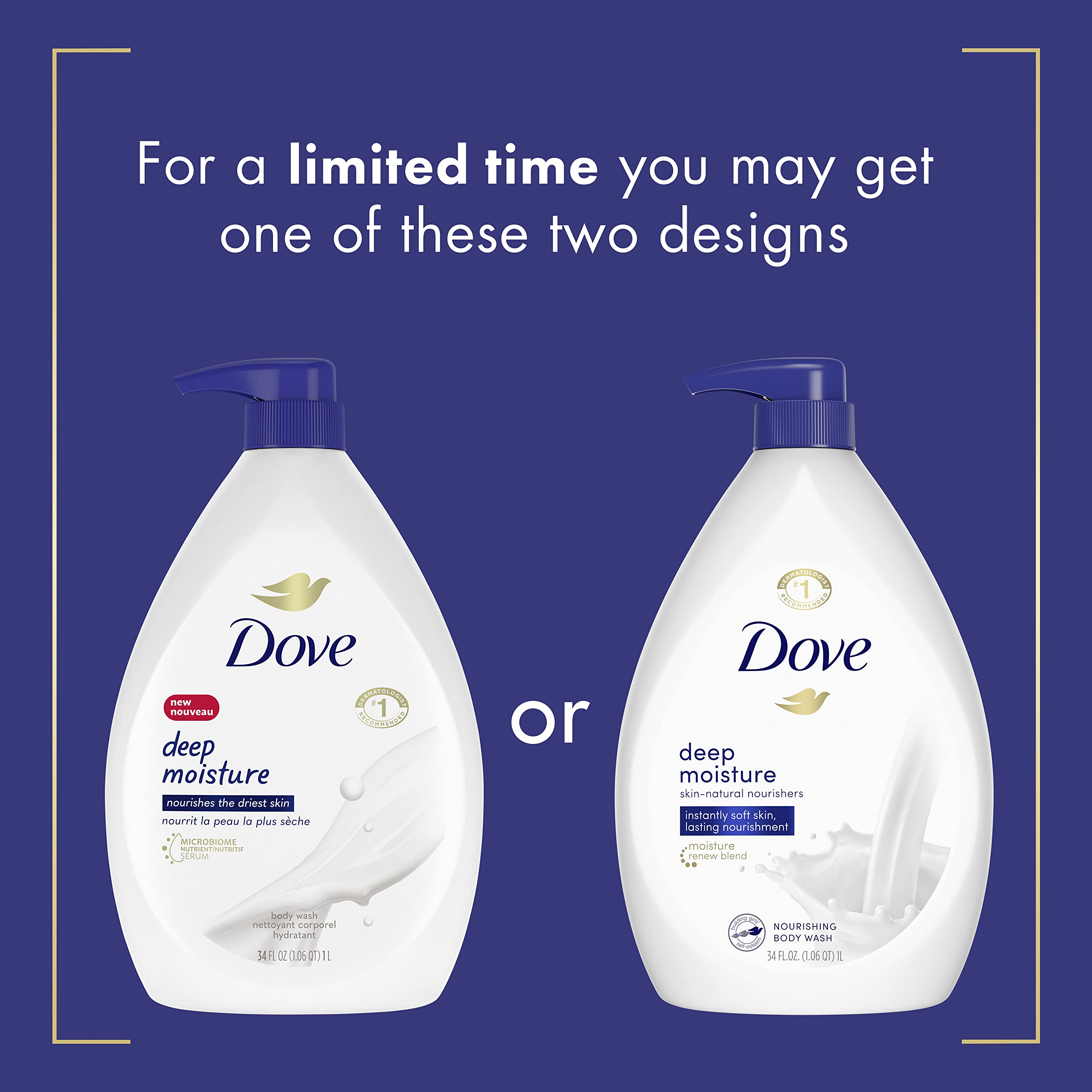 Texture onctueuse Dove appliquée sur la peau pour nourrir en douceur.