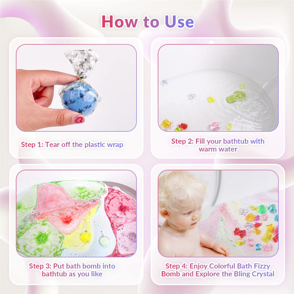 DOVIPE bath bombs create rich bubbles and color in bath