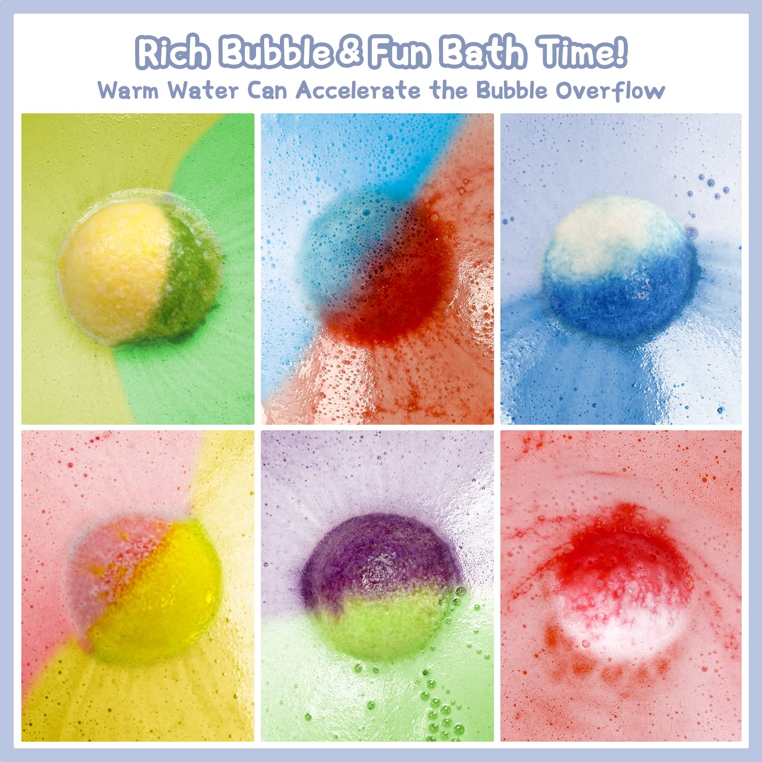 Gros plan sur les couleurs et la mousse créées par les bombes DOVIPE.